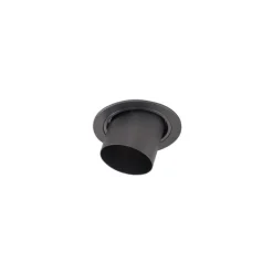 Moderne inbouwspot gunmetal GU10 50mm rond kantelbaar - Installa