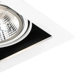 Moderne inbouwspot wit 18 cm verstelbaar - Artemis 111