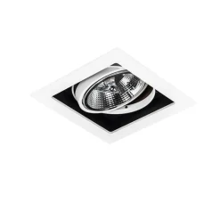 Moderne inbouwspot wit 18 cm verstelbaar - Artemis 111