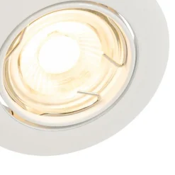 Moderne inbouwspot wit 35 mm kantelbaar - Edu