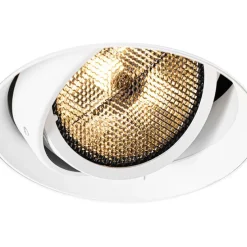 Moderne inbouwspot wit GU10 AR111 rond trimless - Oneon Honey