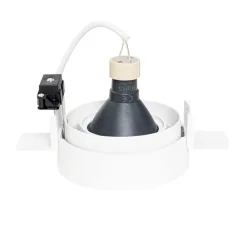 Moderne inbouwspot wit GU10 AR70 rond trimless - Oneon Honey