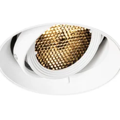 Moderne inbouwspot wit GU10 AR70 rond trimless - Oneon Honey