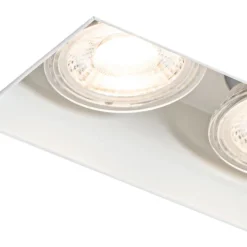 Moderne inbouwspot wit GU10 trimless 2-lichts - Oneon