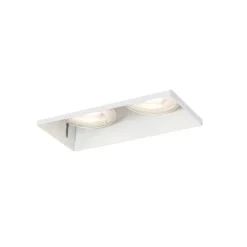 Moderne inbouwspot wit GU10 trimless 2-lichts - Oneon