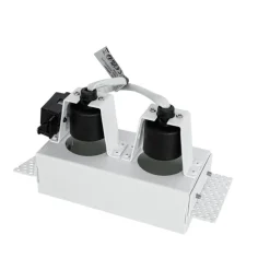 Moderne inbouwspot wit GU10 trimless 2-lichts - Oneon