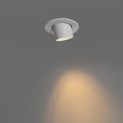 Moderne inbouwspot wit GU10 35mm rond kantelbaar - Installa