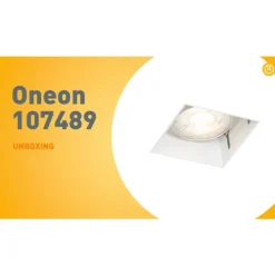 Moderne inbouwspot wit GU10 trimless - Oneon