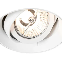 Moderne inbouwspot wit GU10 AR70 rond trimless - Oneon