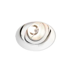 Moderne inbouwspot wit GU10 AR70 rond trimless - Oneon