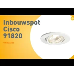 Moderne inbouwspot wit kantelbaar - Cisco