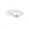 Moderne inbouwspot wit kantelbaar GU10 50mm - Edu
