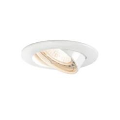 Moderne inbouwspot wit kantelbaar GU10 50mm - Edu