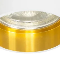 Moderne inbouwspot wit met gouden binnenkant - Insta