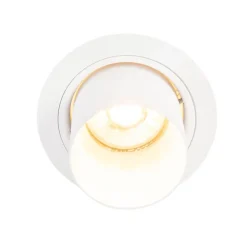 Moderne inbouwspot wit rond kantelbaar - Installa