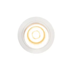 Moderne inbouwspot wit rond kantelbaar - Installa