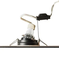 Moderne inbouwspot wit staal set van 5 - Rondoo