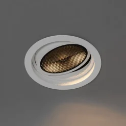 Moderne inbouwspot wit verstelbaar - Coop 111 Honey