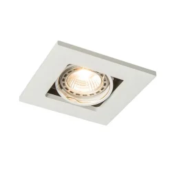 Moderne inbouwspot wit verstelbaar - Qure