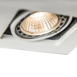 Moderne inbouwspot wit verstelbaar - Qure