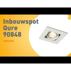 Moderne inbouwspot wit verstelbaar - Qure