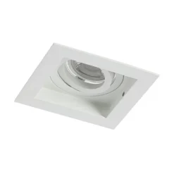 Moderne inbouwspot wit verstelbaar - Carree