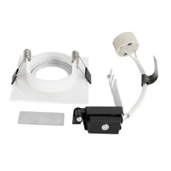 Moderne inbouwspot wit vierkant IP44 - Xena