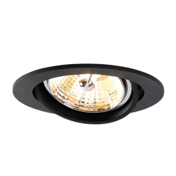 Moderne inbouwspot zwart kantelbaar AR70 - Cisco