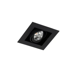 Moderne inbouwspot zwart verstelbaar - Oneon 70