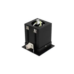 Moderne inbouwspot zwart verstelbaar - Roof