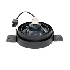 Moderne inbouwspot zwart GU10 AR111 rond trimless - Oneon