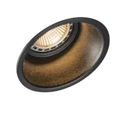 Moderne inbouwspot zwart GU10 50mm - Dept