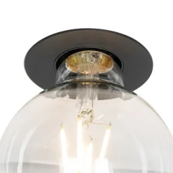 Moderne inbouwspot zwart rond - Insight