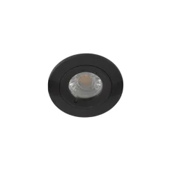 Moderne inbouwspot zwart rond IP44 - Xena