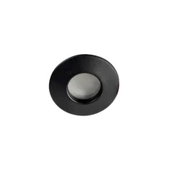 Moderne inbouwspot zwart GU10 50mm IP44 - Gap