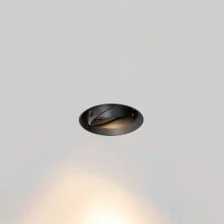 Moderne inbouwspot zwart GU10 AR111 rond trimless - Oneon Honey