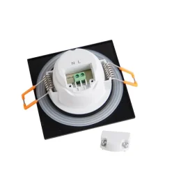 Moderne inbouwspot zwart incl. LED 3-staps dimbaar IP65 - Simply