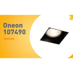 Moderne inbouwspot zwart GU10 trimless - Oneon