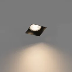 Moderne inbouwspot zwart GU10 trimless - Oneon