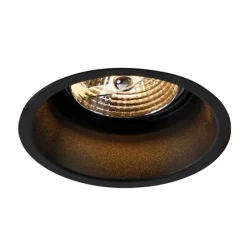 Moderne inbouwspot zwart GU10 70mm - Dept