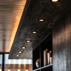 Moderne inbouwspot zwart kantelbaar - Cisco