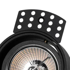 Moderne inbouwspot zwart trimless - Impact 70