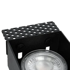 Moderne inbouwspot zwart GU10 trimless 2-lichts - Oneon