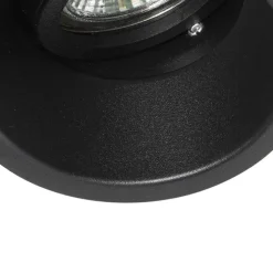 Moderne inbouwspot zwart draai- en kantelbaar - Alloy