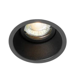 Moderne inbouwspot zwart draai- en kantelbaar - Alloy