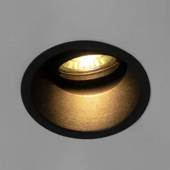 Moderne inbouwspot zwart draai- en kantelbaar - Alloy