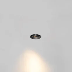 Moderne inbouwspot zwart GU10 rond trimless - Oneon Honey