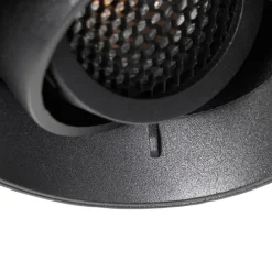 Moderne inbouwspot zwart GU10 rond trimless - Oneon Honey