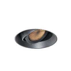 Moderne inbouwspot zwart GU10 AR70 rond trimless - Oneon Honey