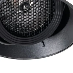 Moderne inbouwspot zwart GU10 AR70 rond trimless - Oneon Honey